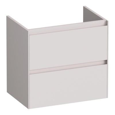 Brauer Inspire - Onderkast Ondiep - 60 cm - met 2 Softclose Lades Greeploos en 1 Sifon Uitsparing - Mat Zand