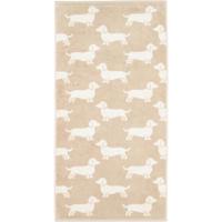 Cawö Cawo We love Dogs gemustert 6246 Handdoek 50x100 natur/beige - thumbnail