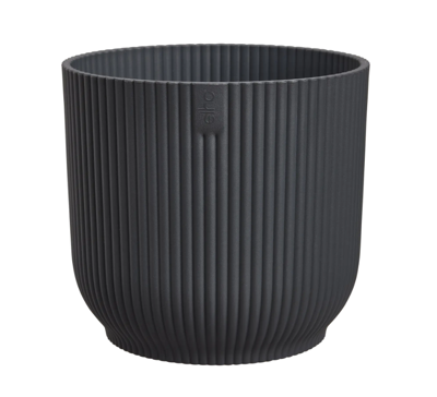 Vibes fold rond mini 9 cm antraciet bloempot elho - Elho Vibes fold rond mini 9 cm antraciet bloempot elho - Elho