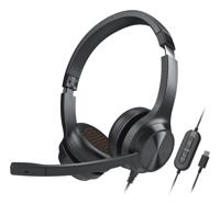 Creative Chat USB, On Ear headset Kabel Stereo Zwart Volumeregeling, Microfoon uitschakelbaar (mute) - thumbnail