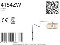 Steinhauer WandlampLindstrom bamboe - 4154ZW - thumbnail