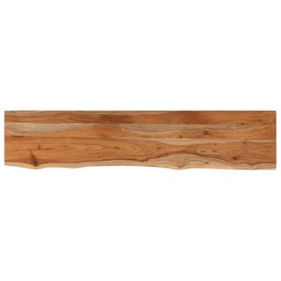 Wandschap rechthoekig natuurlijke rand 110x20x3,8 cm acaciahout