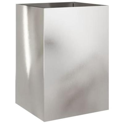 VidaXL Plantenbak 52x48x75 cm roestvrij staal zilverkleurig
