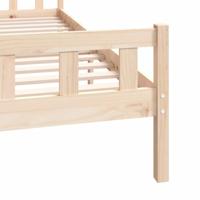 Bedframe zonder matras massief hout 160x200 cm - thumbnail
