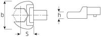 Stahlwille Steeksleutelgereedschap | sleutelwijdte 32 mm 14 x 18 mm | chroom-legering-staal | chroom-vanadium | 1 stuk - 58214032 58214032 - thumbnail