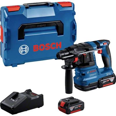 Bosch Blauw gbh 18v-22 accu boorhamer | 1,9j | 2 x 4,0 ah accu + snellader | in l-boxx - 0611924002 Bosch Blauw gbh 18v-22 accu boorhamer | 1,9j | 2 x 4,0 ah accu + snellader | in l-boxx - 0611924002