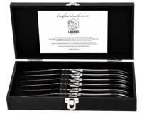 STYLE DE VIE - Laguiole Luxury Line - Steakmes s/6 in kistje Ebbenhout - thumbnail