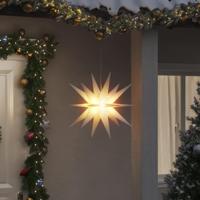 Kerstlamp met LED inklapbaar 57 cm wit - thumbnail