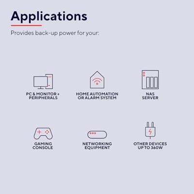 Ononderbreekbaar Stroomvoorzieningssysteem Interactief SAI Trust 23326 800 VA