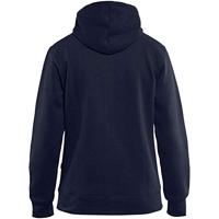 Blåkläder Dames hoodie met rits 33951048 | Marineblauw | Maat 3XL - 7330509542767 - thumbnail