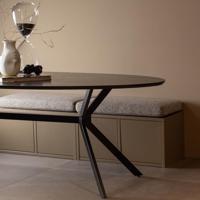 WOOOD Opbergbank 'Turner' 120cm, kleur Mud - thumbnail