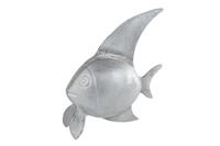 Sculptuur Fish L zilver aluminium - thumbnail