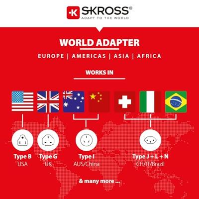 Skross SKR1103145 Reisadapter World Pro Geaard - thumbnail