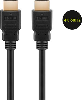 HDMI kabel - 2.0 - High Speed - Geschikt voor 4K Ultra HD 2160p en 3D-weergave - Beschikt over Ethernet - 1 meter - Korte HDMI kabel - Zwart HDMI kabel - 2.0 - High Speed - Geschikt voor 4K Ultra HD 2160p en 3D-weergave - Beschikt over Ethernet - 1 meter - Korte HDMI kabel - Zwart