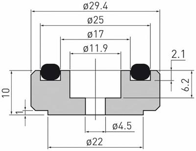 Audio Dynavox Dynavox aluminium voeten 4 delig zilver 30mm - thumbnail