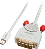 41957 Mini DisplayPort naar DVI-D kabel wit 2m - thumbnail