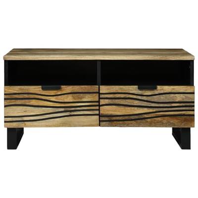 Salontafel with Drawer Bruin en zwart 80 x 54 x 40 cm