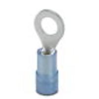 Phoenix Contact 3241208 Ringkabelschoen Dwarsdoorsnede (max.): 2.50 mm² Schachtdiameter: 5.30 mm Deels geïsoleerd Blauw 100 stuk(s) - thumbnail