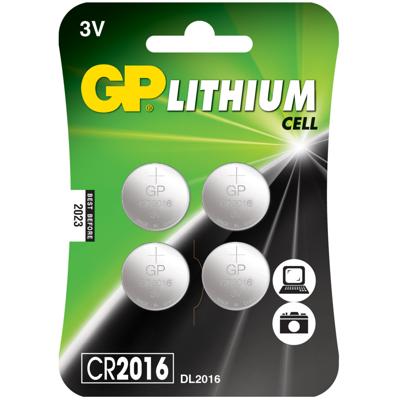 GP CR2016 lithium 3Volt blister 4 3212335 GP CR2016 lithium 3Volt blister 4 3212335