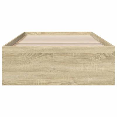 Bedframe met lades bewerkt hout sonoma eikenkleurig 150x200 cm