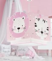 Dalber Kinderkamer hanglampBaby Jungle soft roze met wit - 63112MS - thumbnail