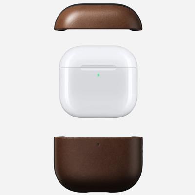 Nomad Modern leather case AirPods 4 - Brown