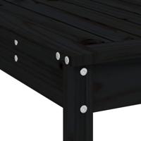 5-delige Barset massief grenenhout zwart - thumbnail