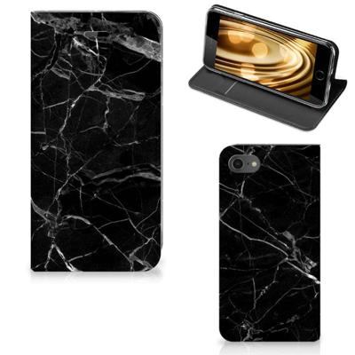 iPhone 7 | 8 | SE (2020) | SE (2022) | Standcase | Marmer Zwart - Origineel Cadeau Vader