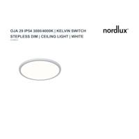 Nordlux LED Plafonniere Oja 29 wit 17W 3000K/ 4000K 29cm - 4802324 - thumbnail