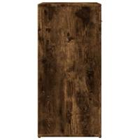 Dressoir 79x38x80 cm bewerkt hout gerookt eikenkleurig - thumbnail