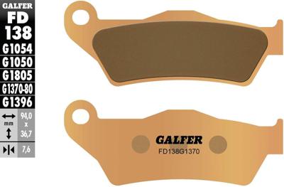 GALFER remblokken "fd138" brake pad fd138 g1370 sintered metal