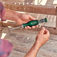 Bosch Groen Bitschroevendraaier en 12 bits - 1600A02BX2 - thumbnail