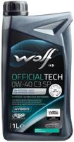 Wolf motorolie "officialtech c3 sp". motoroil 0w-40 1l off.tech c3 sp - thumbnail