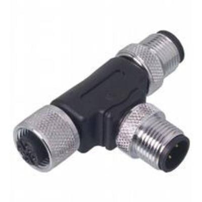 Pepperl+Fuchs 198843 T-verdeler M12 Aantal polen (sensoren): 4 Stekker, recht, Bus, recht 1 stuk(s)