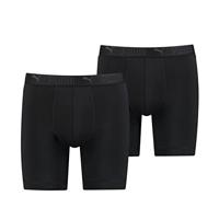 Puma Sport Boxershorts Microfiber Long 2-pack Zwart-L - thumbnail