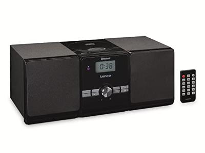 Lenco MC-030BK compact systeem met Bluetooth - toploader CD/MP3-speler - PLL FM-radio - USB - 2 x 5 Watt RMS - afstandsbediening - zwart