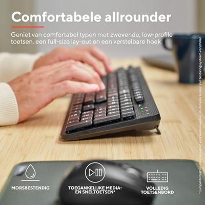 Trust Ody II draadloos stil toetsenbord en muis, qwerty