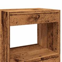 Boekenkast/kamerscherm 40x30x198 cm oud houtkleurig - thumbnail