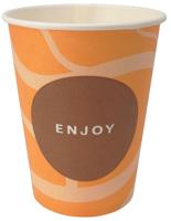 Drinkbeker Enjoy, uit karton, 150 ml, diameter 70,3 mm, pak van 100 stuks - thumbnail