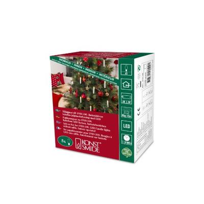 Konstsmide LED Kerstboomverlichting Batterijwerking Kerstboomlampjes Warmwit Konstsmide LED Kerstboomverlichting Batterijwerking Kerstboomlampjes Warmwit