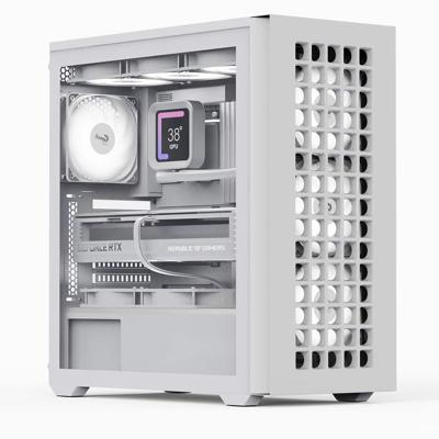AeroCool D502A-G-WT-V1 Midi-tower PC-behuizing Wit