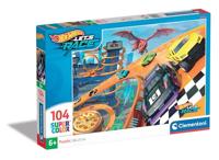 Clementoni legpuzzel super color hot wheels, 104st. - thumbnail