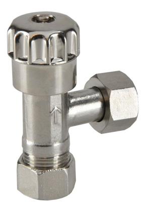 Wiesbaden Hoekstopkranen 3/8x12 Knel Chroom