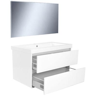 Wiesbaden Vision Meubelset Inclusief Spiegel - 80cm - Wit