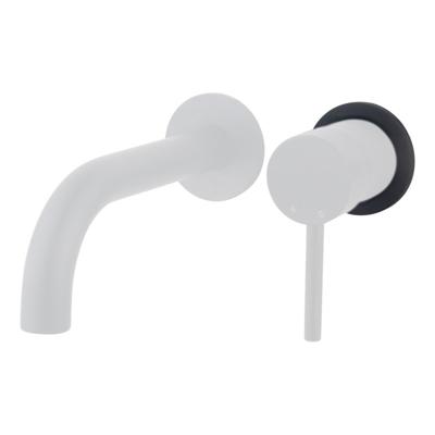 Wiesbaden Caral Zwart schuifrozet inbouw mengkraan 65 mm messing zwart mat Wiesbaden Caral Zwart schuifrozet inbouw mengkraan 65 mm messing zwart mat