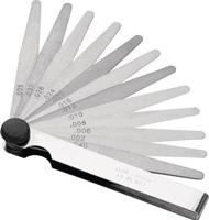 Promat/Tecwerk Voelermaat | bladsterkte 0,05-2,0 mm | staal | lengte 100 mm aantal bladen 21 st. - 4000851423 - thumbnail