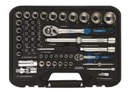 Ivana doppendoos - 56-delig - 1/4 + 1/2 inch - thumbnail