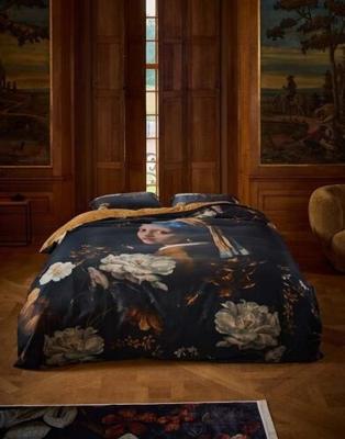 Essenza Floral Girl Dekbedovertrek Zwart
