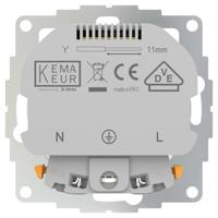 Stopcontact met 2x USB poort 2400mA glanzend wit - compatible met Busch-Jaeger Standaard / Inbouw SI - thumbnail