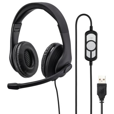 Hama PC-Office-headset HS-USB300 Stereo Zwart